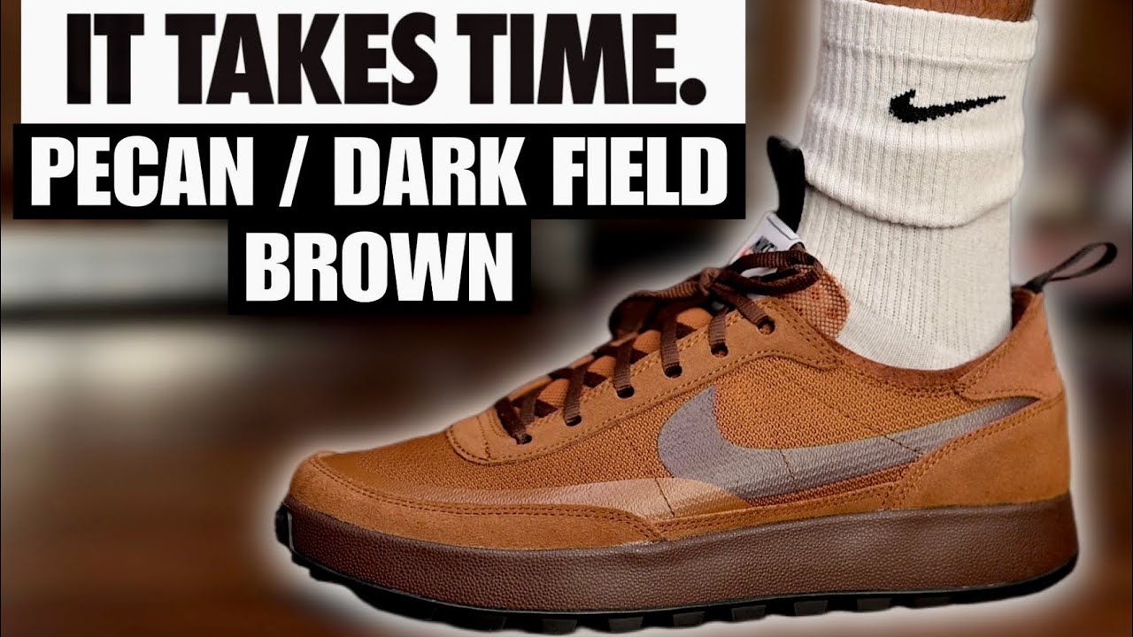 Tom Sachs x NikeCraft General Purpose Shoe Brown On-Foot Look