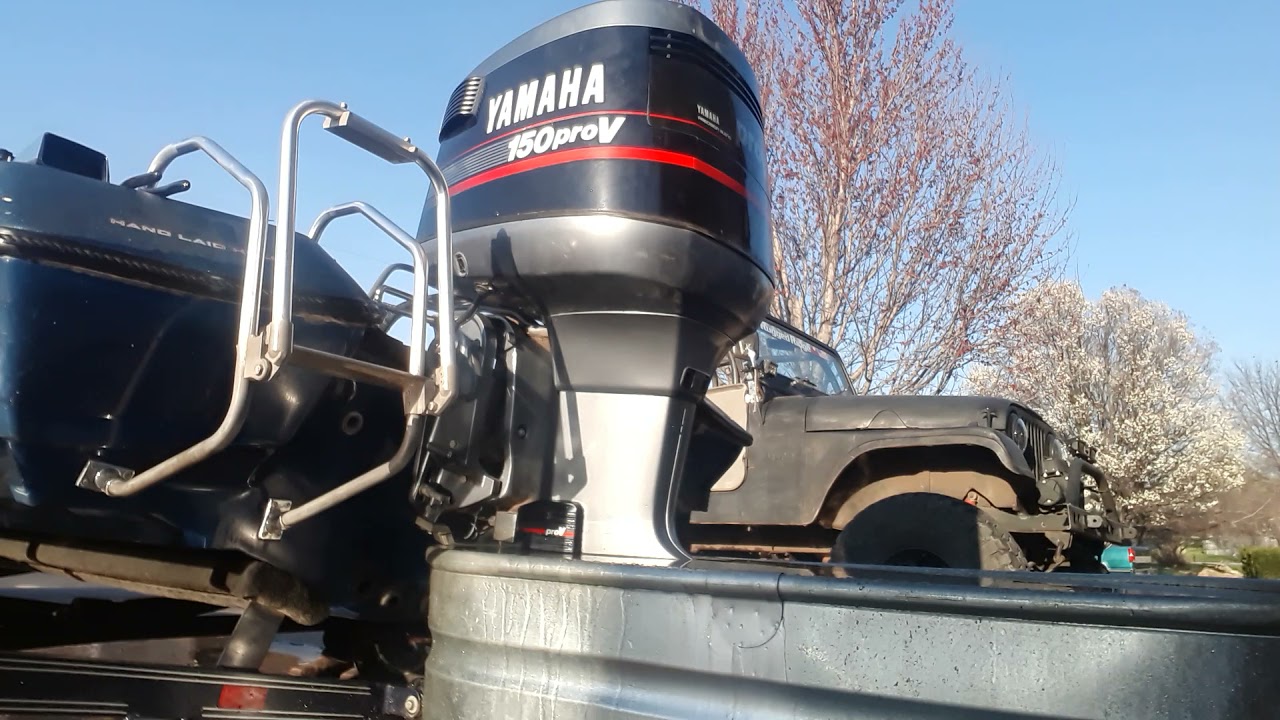 Yamaha Pro V 150 2 stroke start up. - YouTube