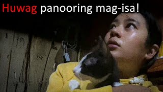 Napatigil sila sa paglalaro dahil may naglakad na Aswang sa bubong nila!