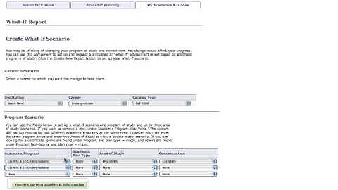 What-If Academic Advisement Report Basics