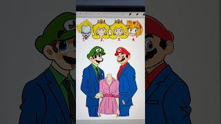 Mario bros Face Puzzle #mario #viral #art #shortvideo