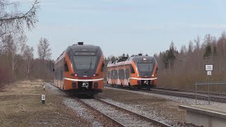 Train traffic on Tapa - Tartu stretch