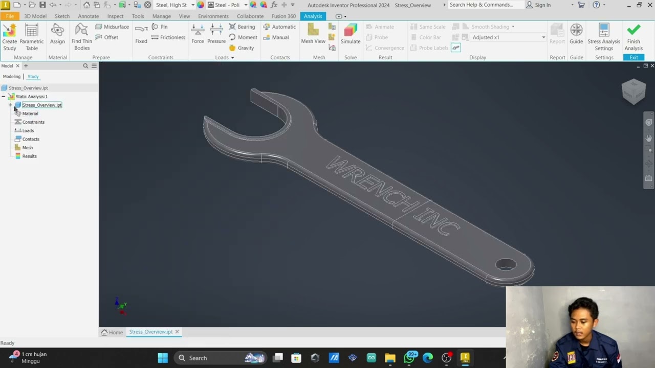 Tugas 1 Desain Produk Mekanik Perform a Basic Stress Analysis