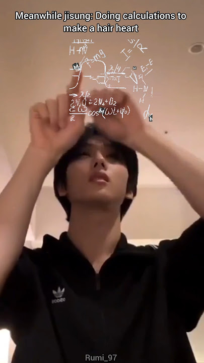 Jisung vs hair hearts 😂 #nct #jisung