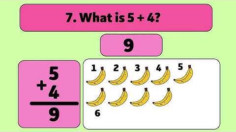 20 Addition Quiz Exercises  Math Quiz for Grade 1     Kids Quiz Win Win