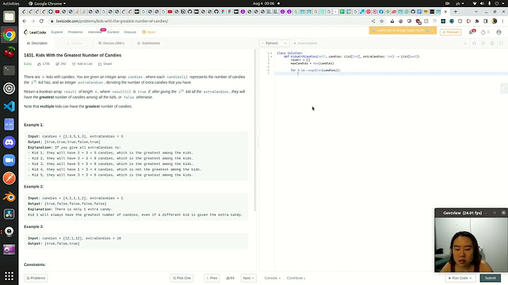 LeetCode 1431 Kids With the Greatest Number of Candies - Python