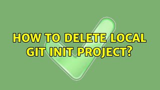 How to delete local git init project?