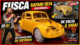 Desde 0km na Família! 💛 Fusca 1974 Amarelo Safari do Vô! 💎 Vai Ganhar Vida Nova