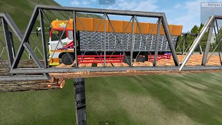 Pengiriman Beras Bansos Penuh Rintangan//Mod tronton rombak truk Hino