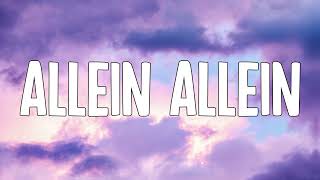 Ufo361 &amp; Pashanim - ​allein allein (Lyrics)