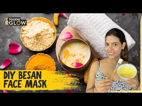 Besan face pack for clear skin | How to get spotless skin I The Foodie Glow