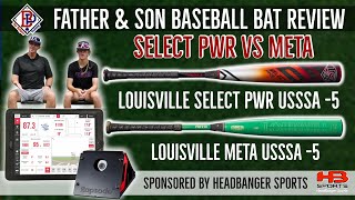 Best Louisville Bat? META or Select PWR? Father & Son Review both with Rapsodo Hitting 2.0 #baseball