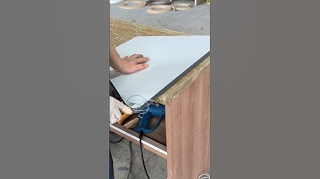 Edge Banding and Trimming of the Training Table #furnituremanufacturers #officefurniture