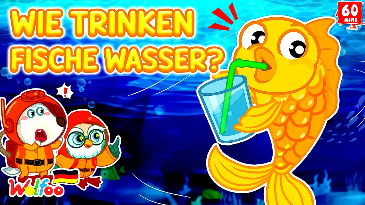 Wie trinken Fische Wasser? 🐟💧 🔍 Wolfoo entdeckt – Tiere | Lernvideos für Kinder