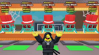 Opening 100 Rainbow Admin Lucky Blocks In Steal A Brainrot