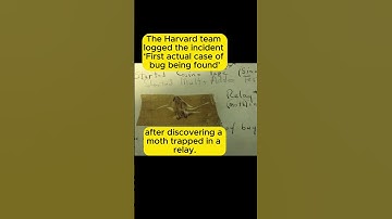 The First Computer Bug Was a Moth #shorts