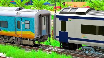 LHB HUMSAFAR COUPLING VANDE BHARAT EXPRESS | BUMPY RAILROAD | RAILWORK | INDIAN TRAIN SIMULATOR 2024