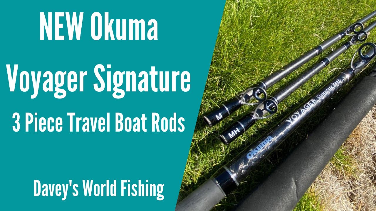 NEW Okuma Voyager Signature 3-Piece Travel Boat Rods 
