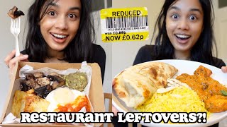 i only ate restaurant leftovers for 24 hours in LONDON *super cheap food* | clickfortaz