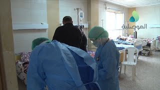 كوادر مستشفى ابن سينا التعليمي يواصلون اجراء الفحوصات للمشتبه باصابتهم بفيروس كورونا