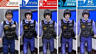 Half Life Blue Shift | Dreamcast vs PS Vita vs Nintendo Switch vs Steam Deck vs PC | Side by Side 4K