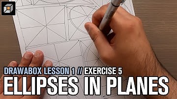 Drawabox Lesson 1, Exercise 5: Ellipses in Planes