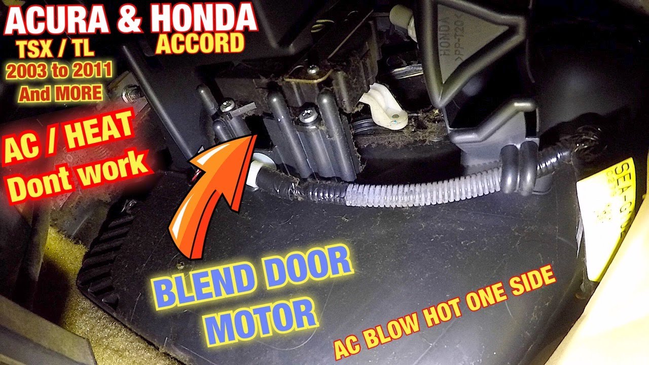 Acura TSX / TL or Accord 2003 to 2011 Ac blows hot on drivers side AC