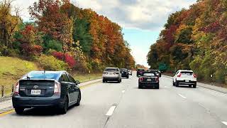 🍁2025 Golden Hour Drive in Saratoga Springs | Stunning Fall Colors & Scenic Views🚗