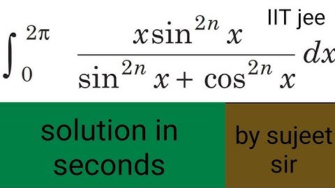 Integration SHORTCUT-TRICK to solve Definite Integral||JEE/WBJEE/NDA/KVPY/AIRFORCE 2021