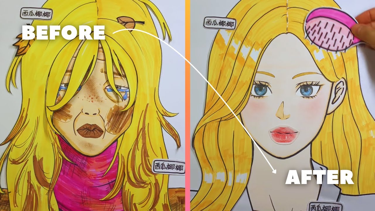 From Dirty to Princess 👑 UNBELIEVABLE Before & After Transformation 😱 | Drawing Makeover