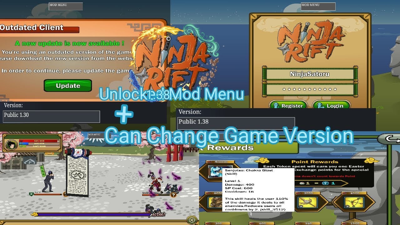 MOD & APK Ninja Rift Version 1.38 | Everything Unlocked Mod Menu - YouTube
