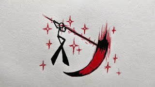 How to draw Stickman with Power | Scythe