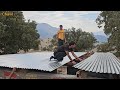 Union of Nomads: Ali completed the roof of his house with the help of his relatives