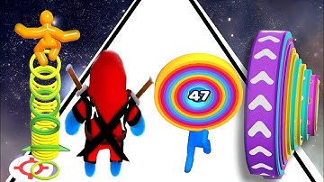 Satisfying Mobile Game Play Levels 12345 -4k- Pencil Rush, Number Master, Roof rails, Long Neck...