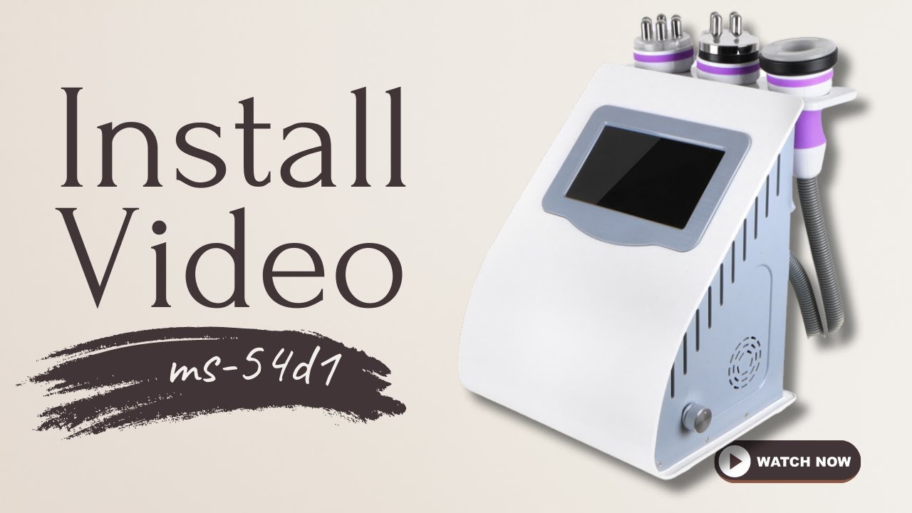 MS-54D1| Install Video| 40K Unoisetion Cavitation Machine - YouTube