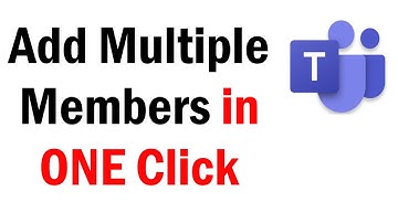 How to Add Multiple Members In Microsoft Teams in One Go | Bulk add members to MS Teams | MS Teams