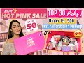 Under 500 *Best* Makeup Recommendations For Nykaa's HOT PINK SALE | Top 30 Products You Need To Try