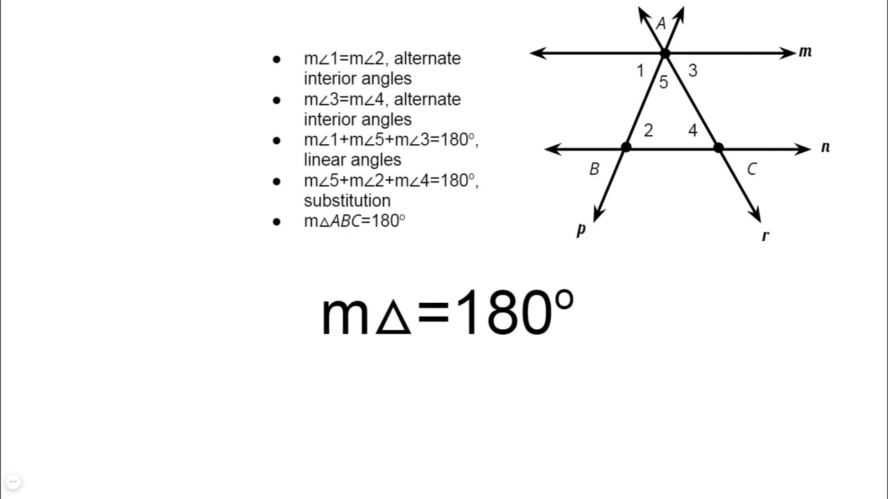 Pre Algebra Angles of Triangles Google Slides YouTube