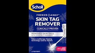 NEW Scholl Freeze Away Skin Tag Remover, effectively removes skin tags in as little as 1 treatment!