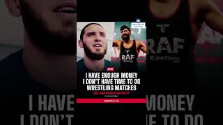 Islam Makhachev says he has received offers from wrestling organizations 👀🔥 #ufc #mma #wrestling
