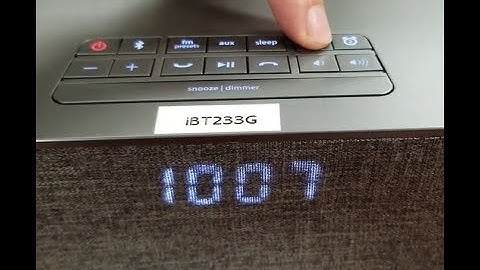 iHome iBT233 Alarm Setup