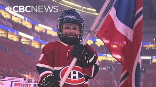 Six-year-old from Labrador becomes Canadiens flag-bearer