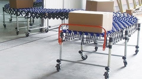 Flexible Gravity Skate Wheel Conveyor transport cartons