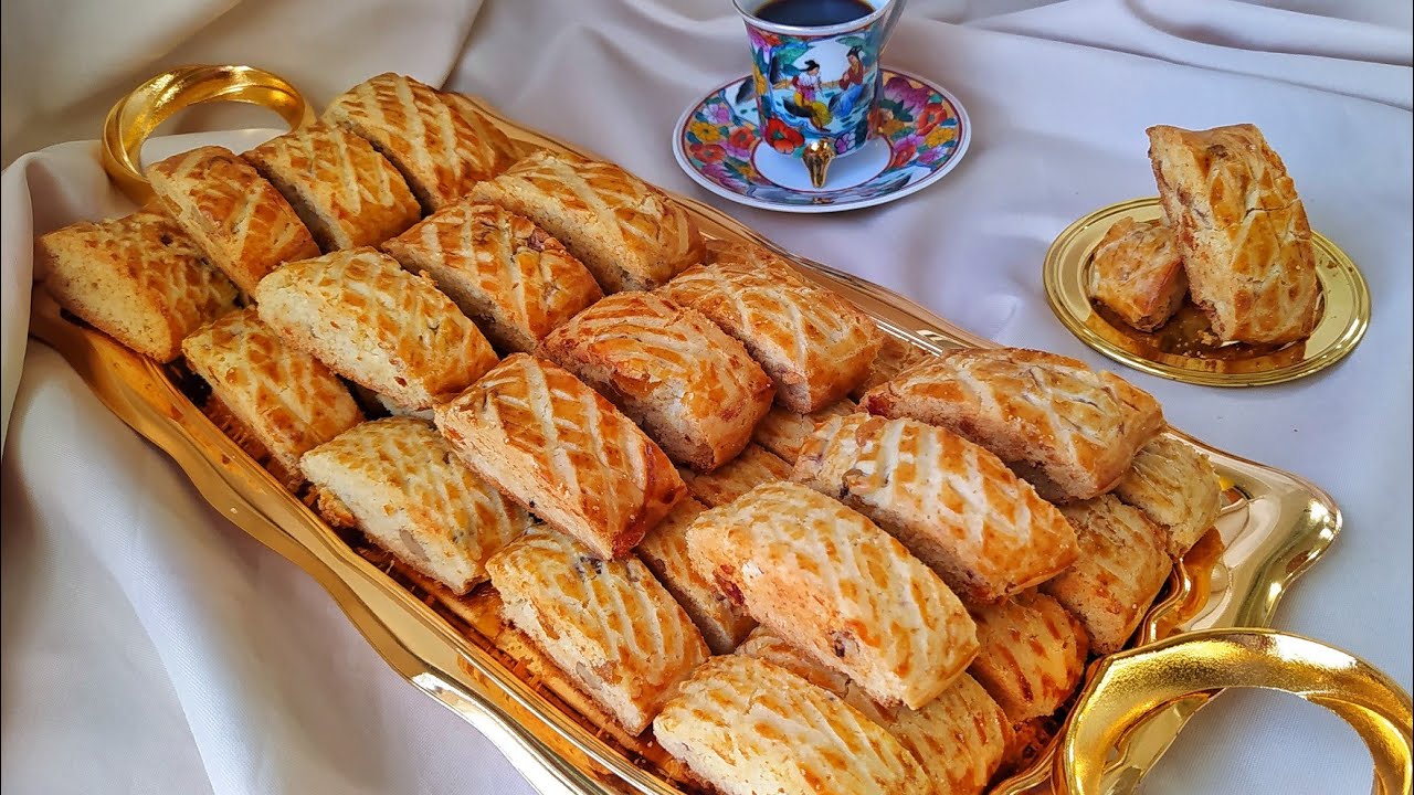 وصفة الكروكي بالزبيب و الجوز Recette Croquets aux noix et raisins secs