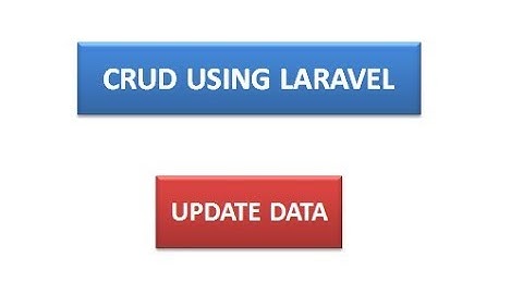 laravel crud with pagination and upload image [Arabic] - #6 update