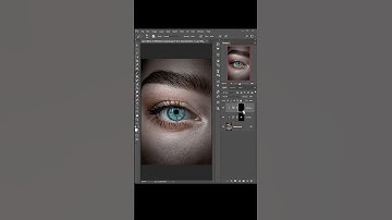 multi-color eye in photoshop #short