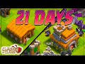 MY 21 DAY PROGRESS in Clash of Clans!