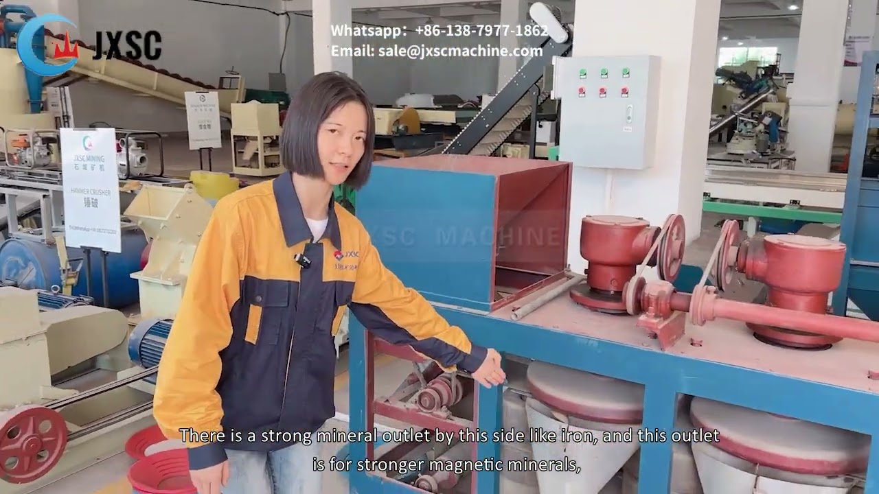 What is the structure of the 3-disc magnetic separator and how to work?