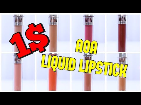 [SWATCH + REVIEW] 1$ AOA WONDER MATTE LIQUID LIPSTICK