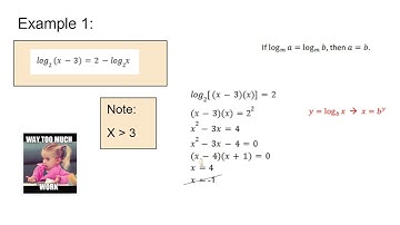 L5 – 7.4 Solving Logarithmic Equations
